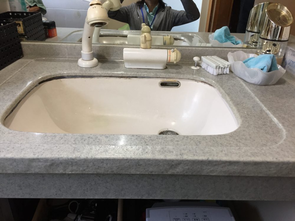 前橋市朝日町にて洗面台交換工事の完了検査にいきました – ミヤケンリフォーム