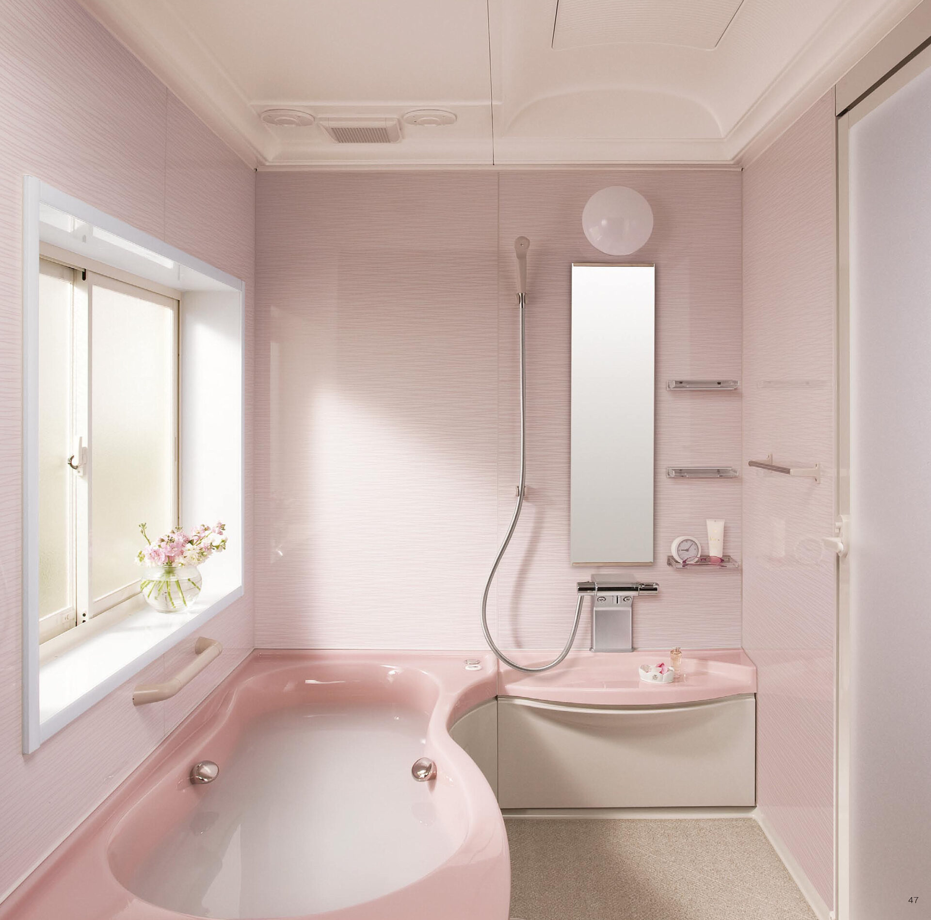 かわいいデザイン トクラスのバスルーム ビュート 施工実績no 1ミヤケンリフォーム