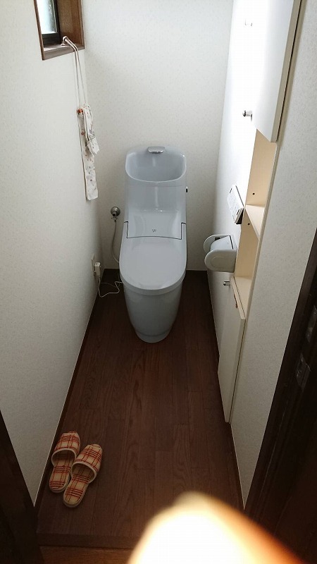前橋市にてトイレ工事が完了いたしました！（プレアスHS） – ミヤケンリフォーム