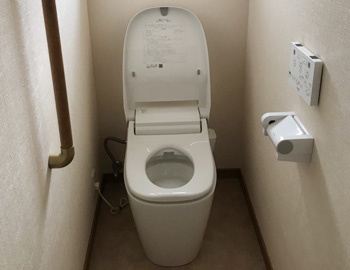 前橋市東片貝町Ｉ様　Panasonic アラウーノ トイレ交換工事