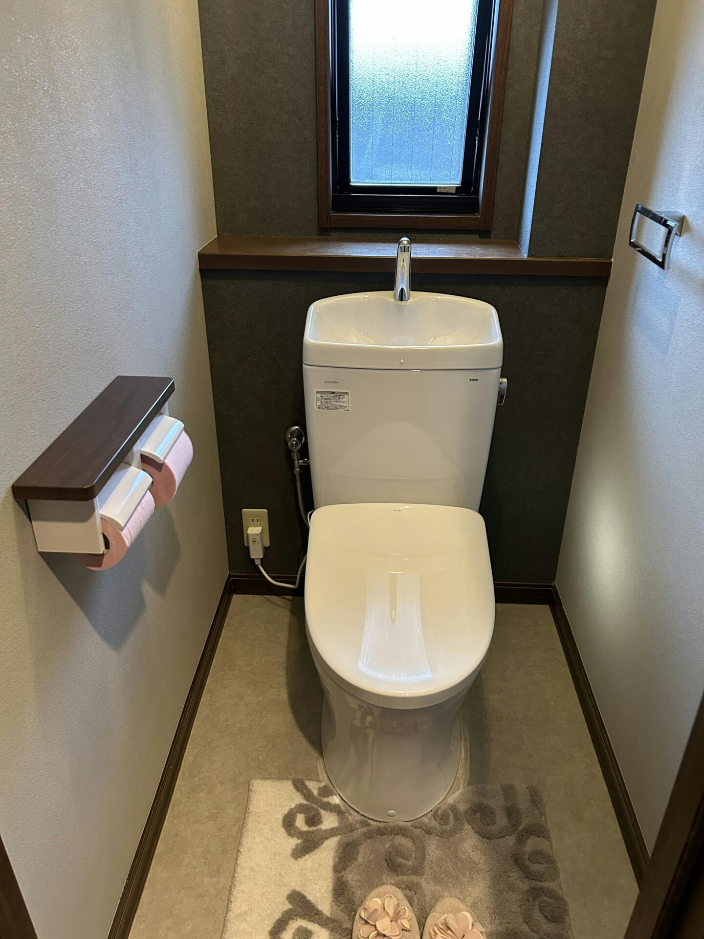 伊勢崎市大正寺町M様　【TOTO ピュアレストQR】組み合わせトイレリフォーム工事